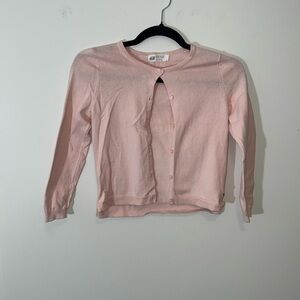 H&M kids Pink Cotton Cardigan